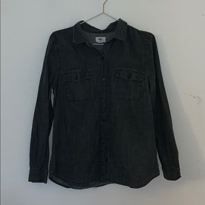 Old navy black Button up (Medium)